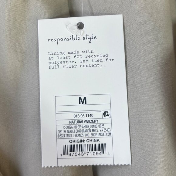 A New Day Linen Blend Blazer Womens Medium Beige New - Picture 8 of 9